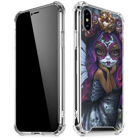 Day of the Dead Gothic Skull Fairy by Jasmine Becket-Griffith iPhone XS Max Clear Case